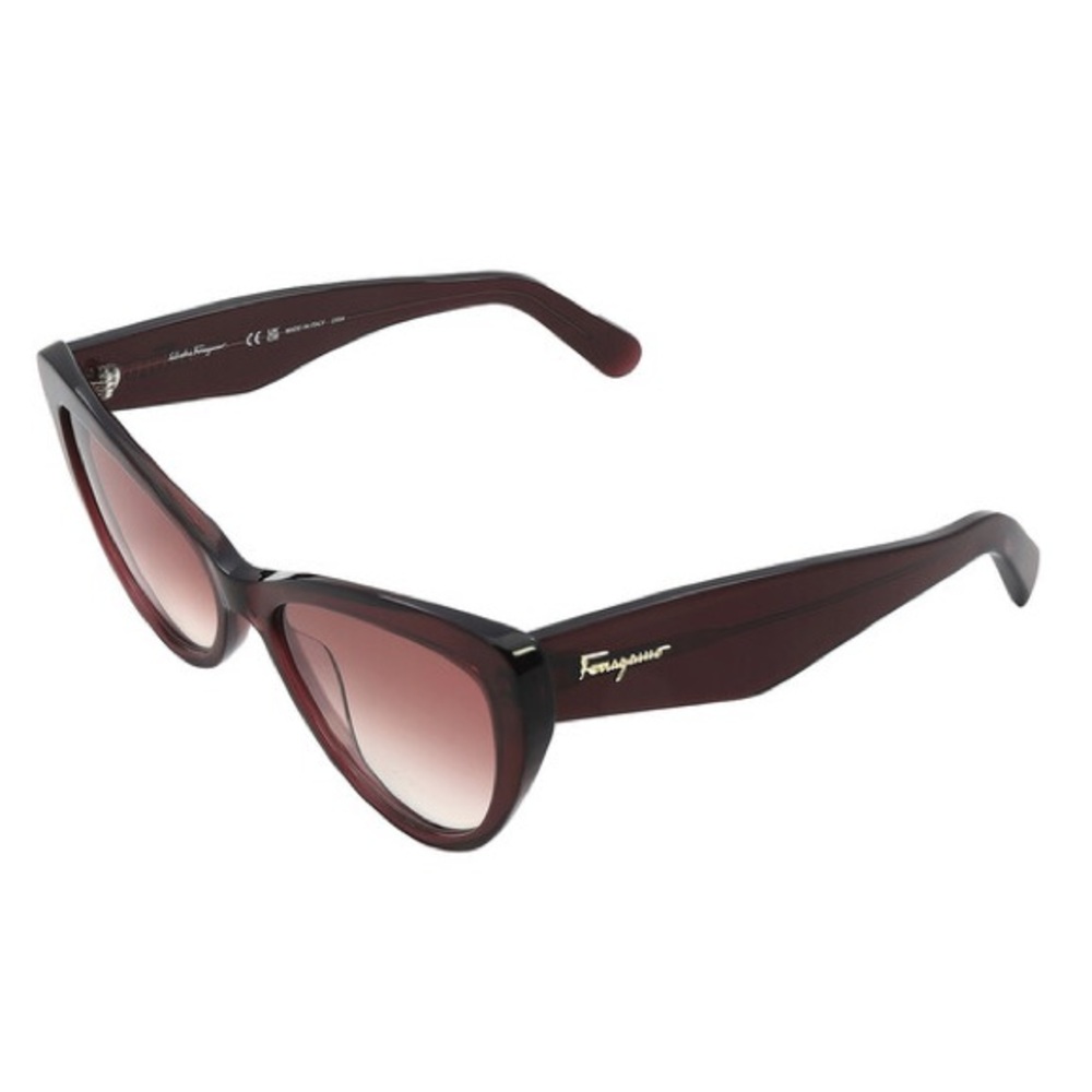 Salvatore Ferragamo Cat Eye 56mm Sunglasses in Red Wine SF930S - Picture 6 of 9